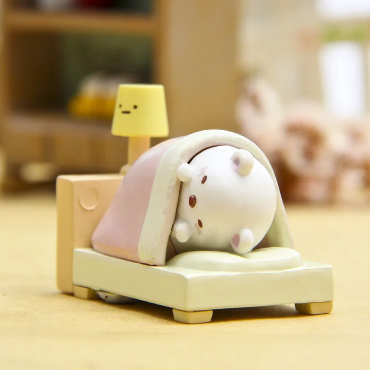 

Grocery Corner Biological Adorkable Cat Lamp Quilt Sleep Version Garage Kit Micro Landscape Landscaping Doll