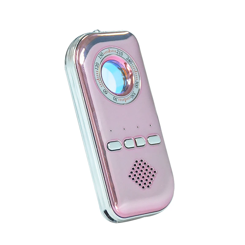 2020 Multi-function Portable Anti-Spy Hidden Camera Laser Detector Spy Camera Finder with Eight IR Lights(Rose Gold)
