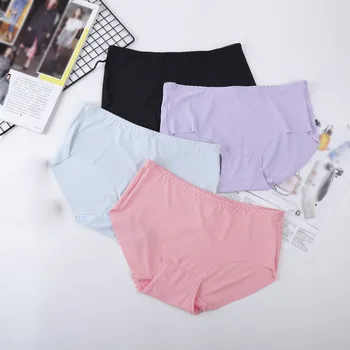 

1PC Women Underwear sexy panties Solid Thin Elastic Breathable Seamless Briefs трусы женские bragas mujer majtki culotte femme L