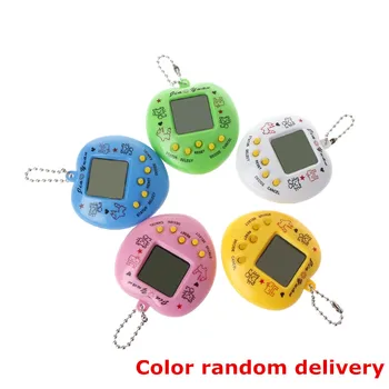 

LCD Virtual Digital Pet Handheld Electronic Game Machine With Keychain Heart Shape