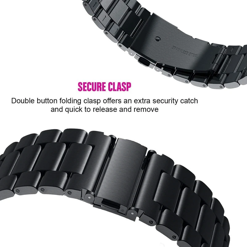 Watchband Sets for Samsung galaxy watch active 2 40mm 44mm bands 20mm Stainless Steel Metal bracelet wrist strap for active2 Watchband Sets for Samsung galaxy watch active 2 40mm 44mm bands 20mm Stainless Steel Metal bracelet wrist strap for active2