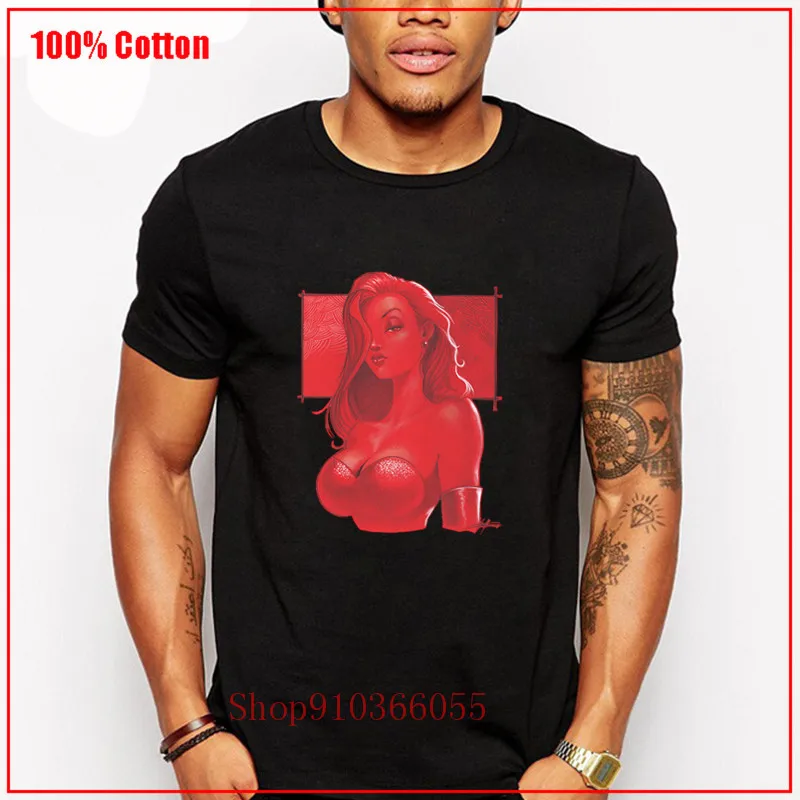 Мужская футболка с принтом Джессики кролика Роджера размера плюс 4xl 5xl 2020 | одежда