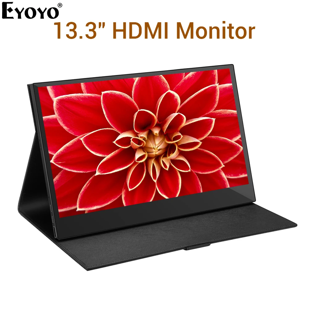 Eyoyo EM13L 13 3 1080P Portable Computer Monitor PC HDMI Type USB C IPS LCD LED 1