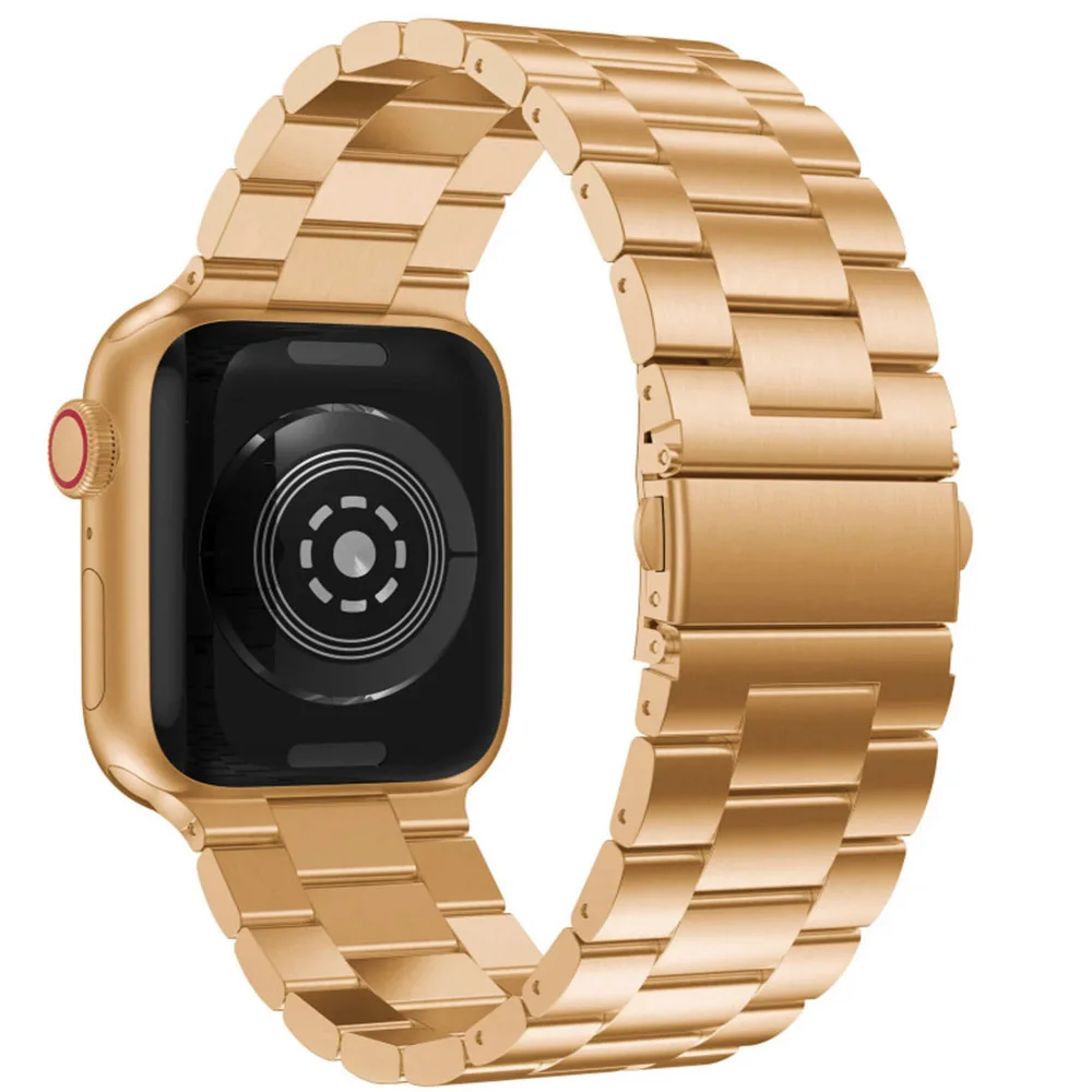 For Apple Watch band strap Series 7/6/5/4/3/2/1 40MM/44MM 41MM/45MM 38/42MM Stainless Steel Band Iwatch metal Replacement Strap For Apple Watch band strap Series 7/6/5/4/3/2/1 40MM/44MM 41MM/45MM 38/42MM Stainless Steel Band Iwatch metal Replacement Strap