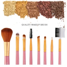 8 PCS Makeup Brushes Set Foundation Powder Blusher Eyeshadow Eyeliner Lip Eyelash Cosmetic Brush Kit Tools Pincel Maquiagem цена 8 PCS Makeup Brushes Set Foundation Powder Blusher Eyeshadow Eyeliner Lip Eyelash Cosmetic Brush Kit Tools Pincel Maquiagem цены онлайн