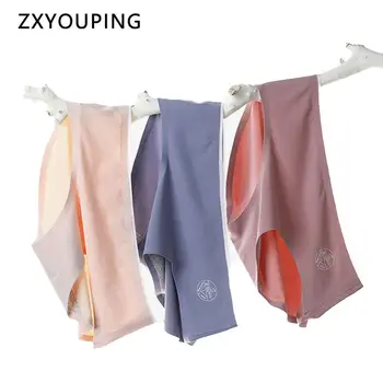 

2020 Women Sexy Panties Seamless Ice Silk Briefs External Label Comfort Soft Underwear Honeycomb Design Cotton Crotch M-XL