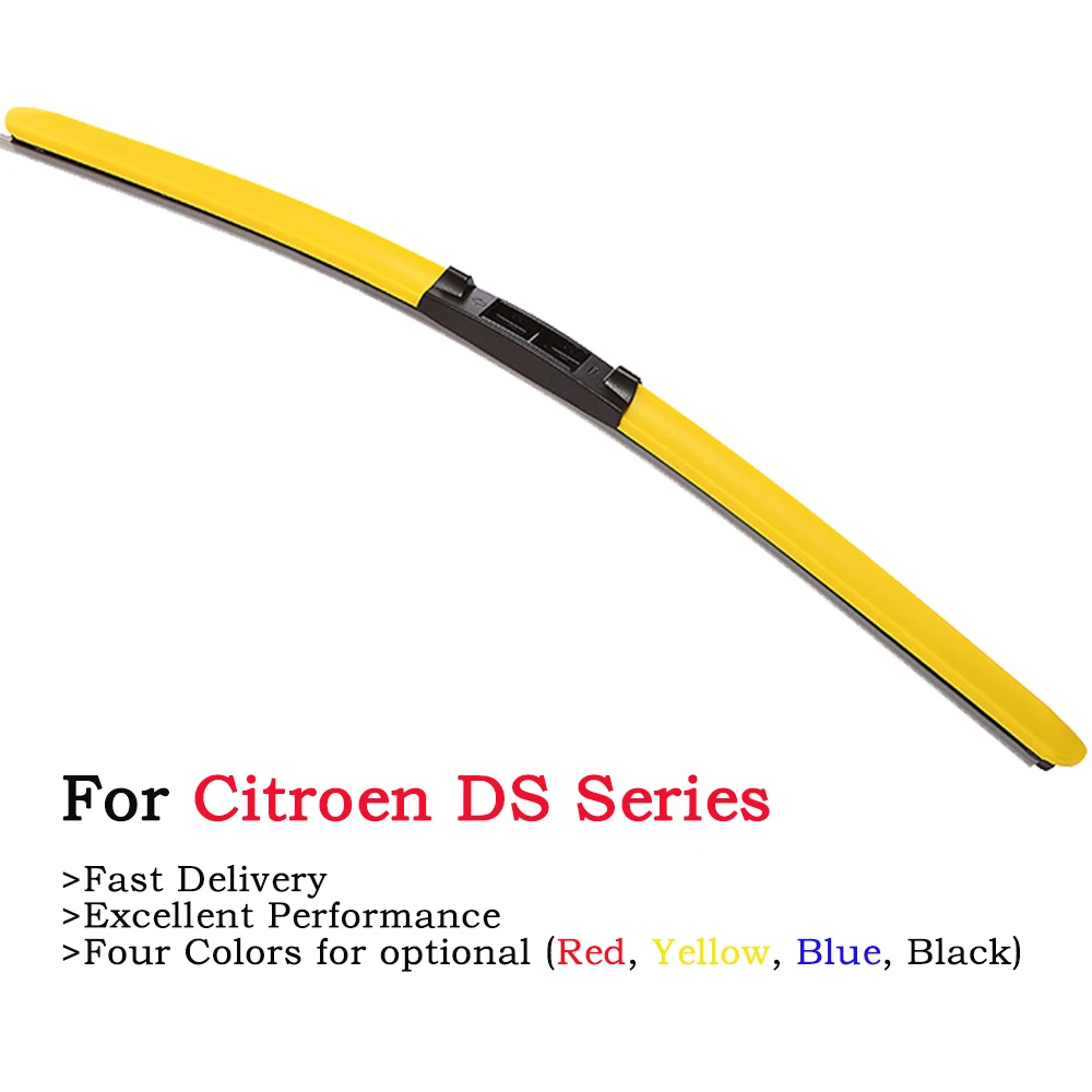 

HESITE Colorful Hybrid Windshield Wipers For Cirtoen DS3 DS4 DS5 Car Accessories 2Pcs Frameless Front Windscreen Wiper Blades