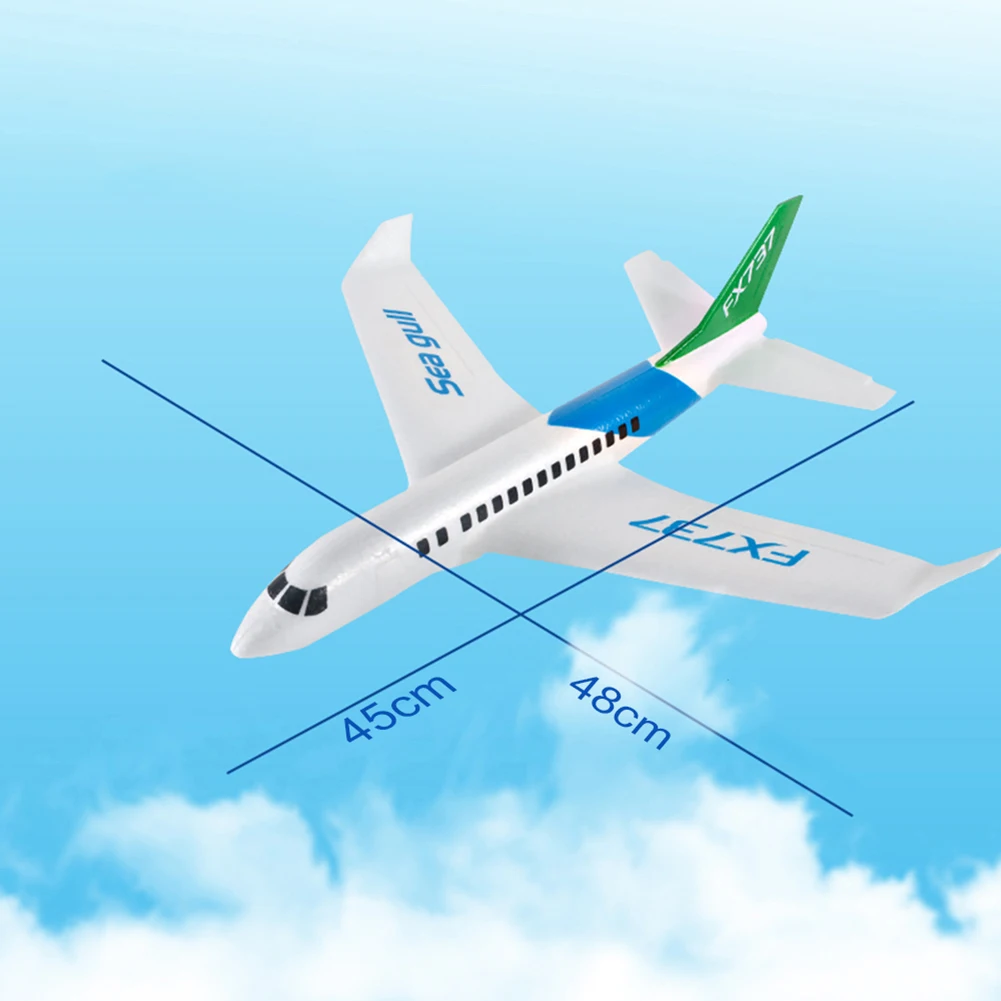 Обучающая модель Забавный FX-737 480 мм размах крыльев хватать руками планер фиксированное крыло RC гоночный самолет DIY игрушка идеальный дизайн fuselage