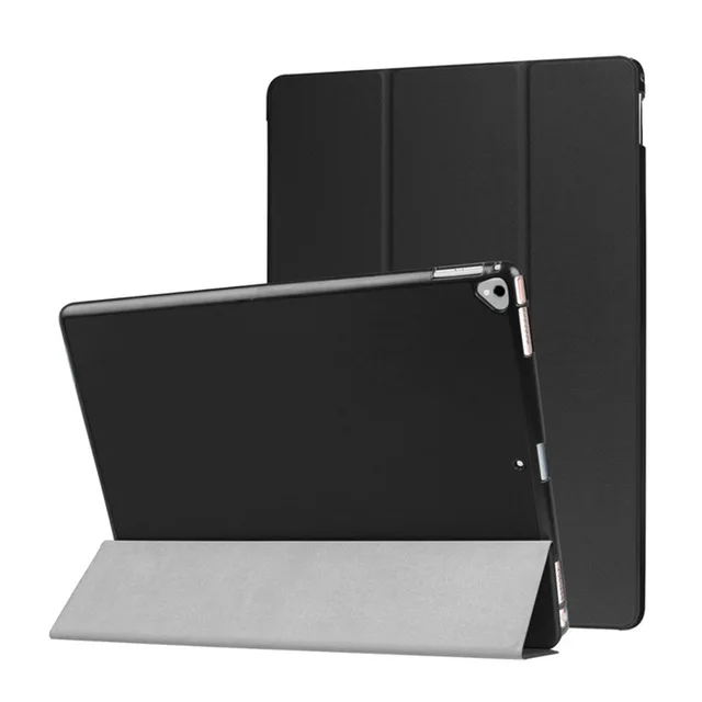 MTT чехол, для Apple iPad Pro 12,9 дюймов, из искусственной кожи, откидная подставка, Магнитный смарт-чехол, чехол для планшета, 12,9 дюймов, Автоматическое включение/выключение - Цвет: Black