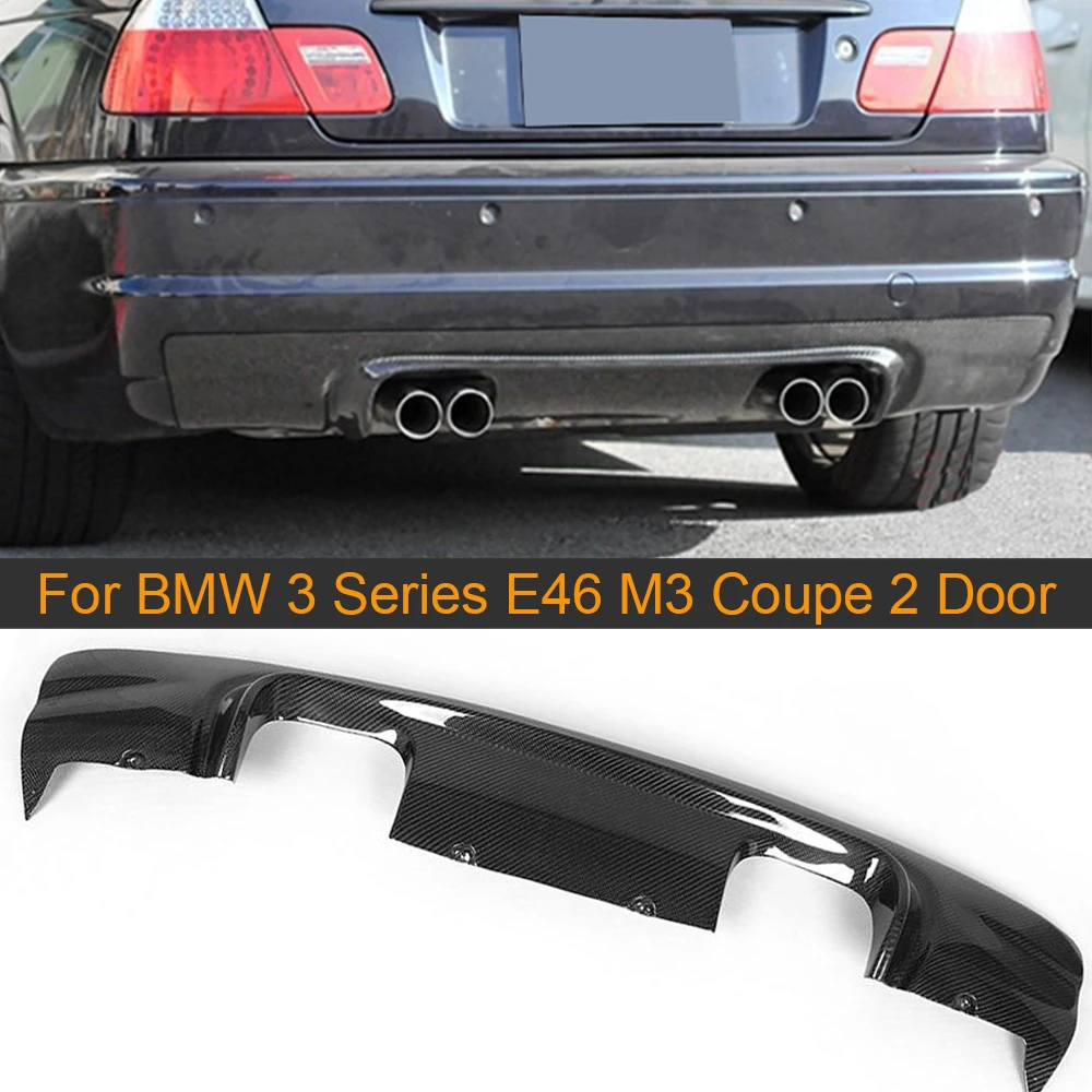 Диффузор для заднего бампера из углеродного волокна BMW 3 серии E46 M3 купе 2 двери 2002