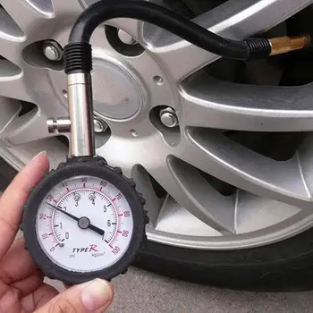 

Automobile Tire Pressure Gauge Long Tube Digital Display Tire Pressure Tool With Tube Pointer Type Pressure Monitoring System