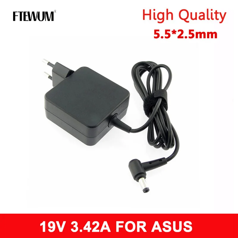 Precio bajo FTEWUM-ADP-65DW adaptador de corriente para portátil, 19V, 3,42a, 65W, 5,5x2,5mm, para ASUS x450, X550C, x550v, w519L, x751, Y481C WGwgrpXy1Yj