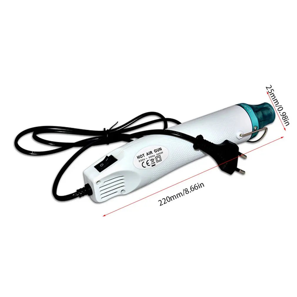 220V 300W Регулируемый Температура электрические тепловые пушки осадка размягчения тепла Многофункциональный ручной пистолет горячего воздуха: Европейский, американский или Британский стандарт