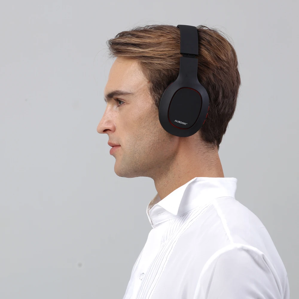 Ausdom Новинка M09 беспроводные Bluetooth наушники стерео гарнитура складная Поддержка TF