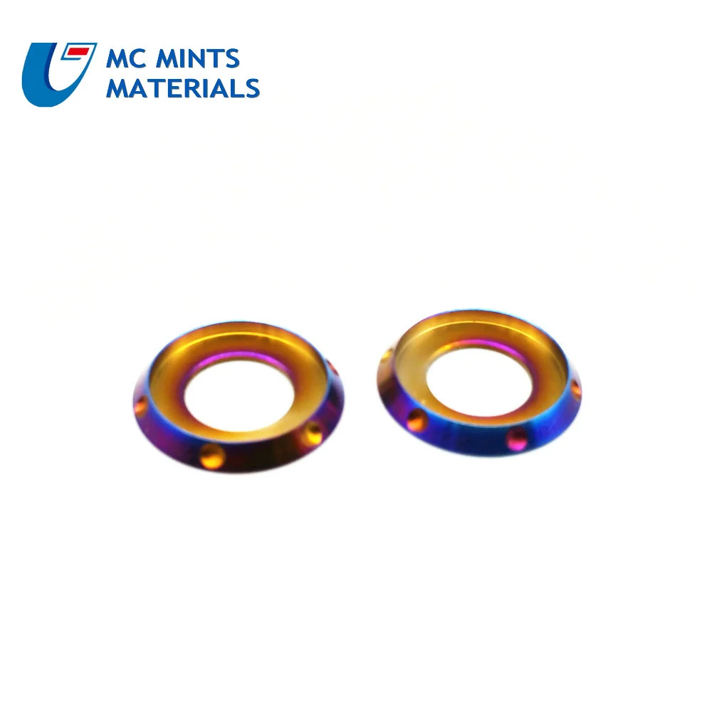 Titanium washer M10 Gasket Blue color  (3)