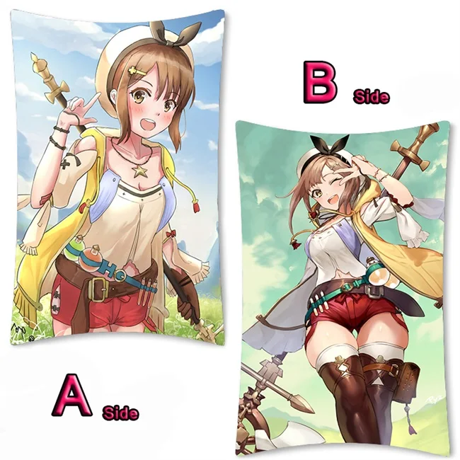07 Аниме игра ателье Ryza аниме девушка Dakimakura длинная подушка для объятий чехол кровать подушка Pilow крышка 2WAY 35x55 см - Цвет: 07