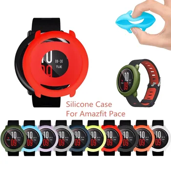 

Case Cover Shell Silicone Frame Protective for Xiaomi Huami AMAZFIT Pace Watch Full Protector Shell Frame Bumper Accessories