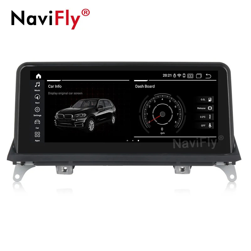 Автомобильный мультимедийный плеер NaviFly 10 25 &quotIPS Android 9 для BMW X5 E70 X6 E71 2007 2013