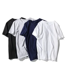 Audale Cotton Summer 2019 New White High Elasticity T-shirt for Men and Women with Round Collar Audale Cotton Summer 2019 New White High Elasticity T-shirt for Men and Women with Round Collar