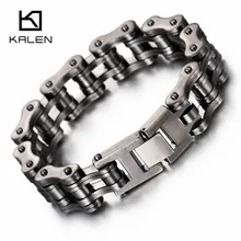 Матовая велосипедная цепочка, крутая велосипедная цепь, мужской браслет, модный мужской браслет из нержавеющей стали, ручная цепочка, ювелирное изделие