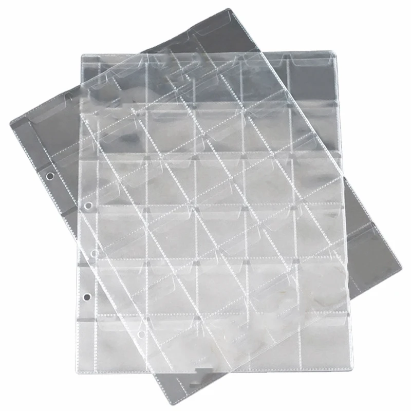

30Pcs 30 Pocket Coin Album Page Leaf Collection Album Inside Page