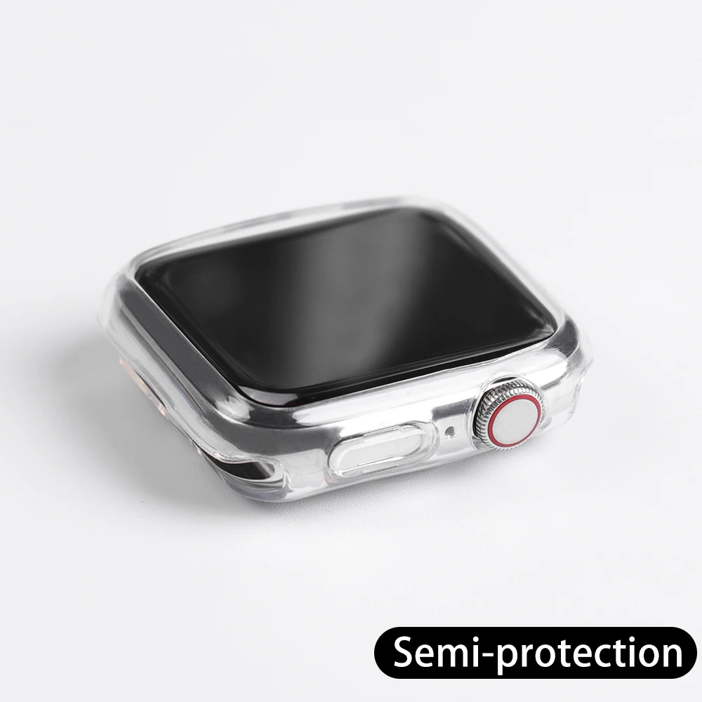 Semi-protection Подходит для Apple Watch 3 2 1 42 мм 38 мм защитный чехол для iWatch 4 5 40 мм 44 мм ProBefit Candy Мягкий силиконовый чехол - Цвет: Semi-protection