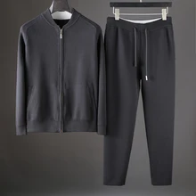 JSBD брендовая мужская повседневная куртка с воротником-стойкой из двух предметов, контрастная цветная куртка-пилот, кашемировая бейсбольная рубашка, комплект