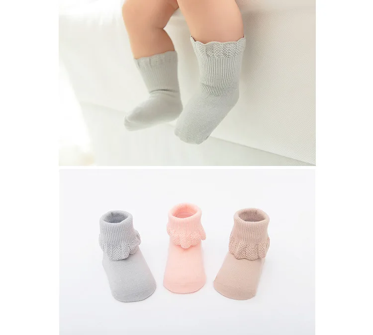 Коллекция года, новые товары в Корейском стиле, изысканные хлопковые кружевные детские носки для малышей хлопковые детские носки ручной работы без косточек