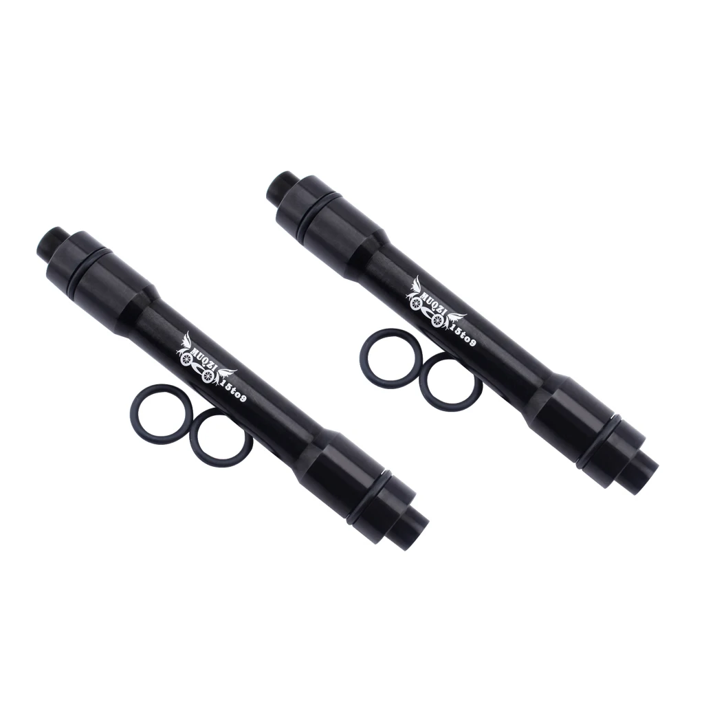 2Pc MTB Mountain Bike Bicycle QR15mm to 9mm Thru Axle Quick Release Hub Conversion Skewer Adapter