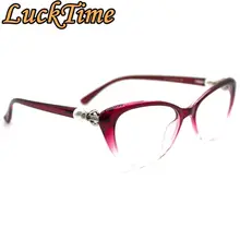 LuckTime, повседневные модные очки, оправа для женщин, кошачьи глаза, женские очки для близорукости, оправа для счастливого времени по рецепту, оптическая оправа#1711