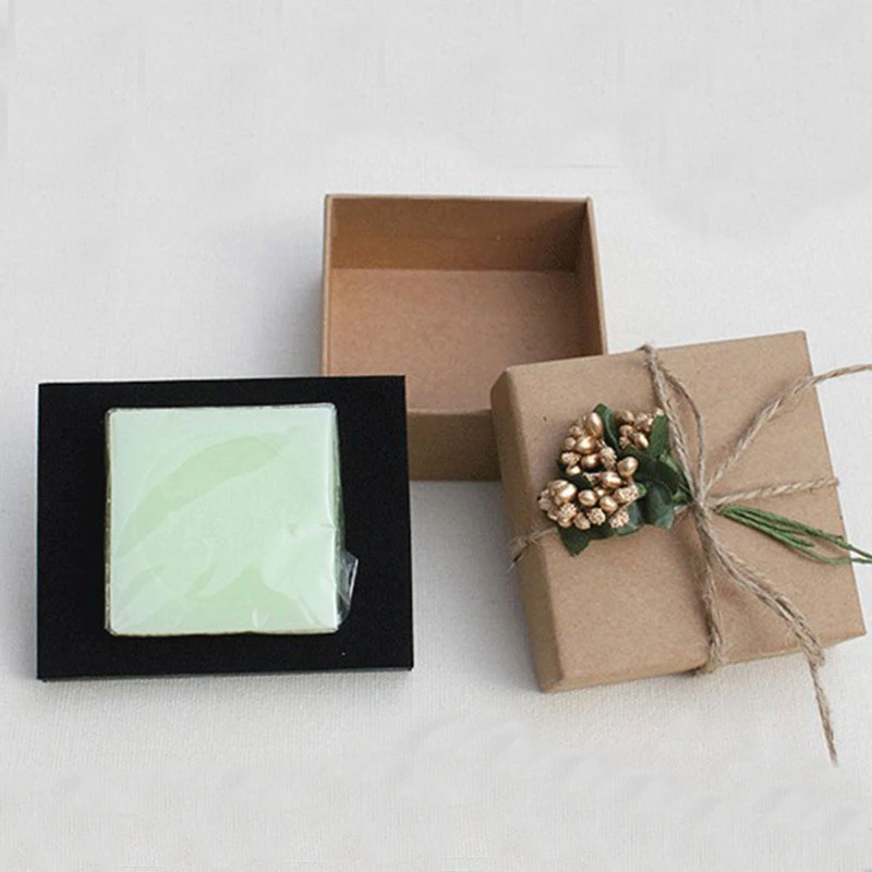 

1PC Storage Packaging Box Jewelry Accessories Fashion Solid Color Square Jewelry Display Gifts Box Holder Paper Organizer