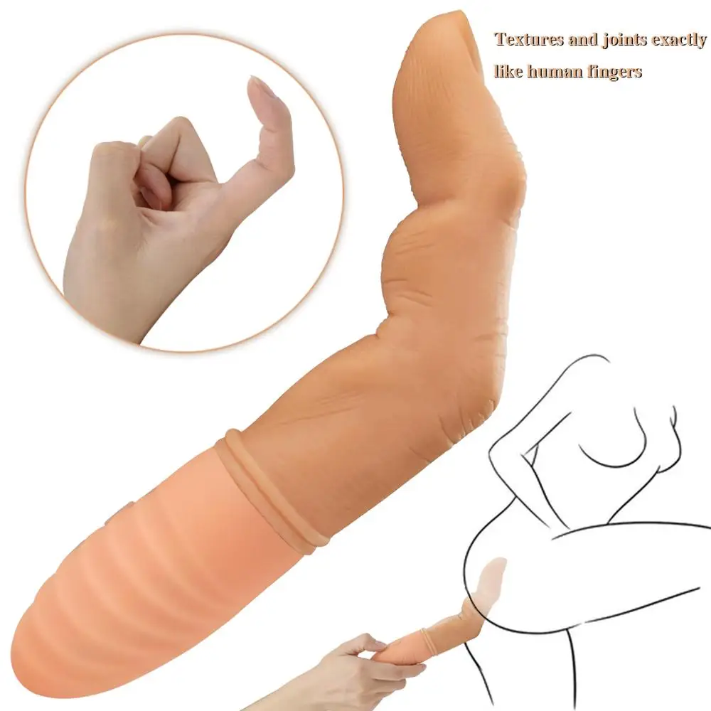 Sex Toys for Woman Finger Vibrators Clitoris Stimulation G Spot Massage Vibrating Lifelike Finger Vibrator Adult Sex Product