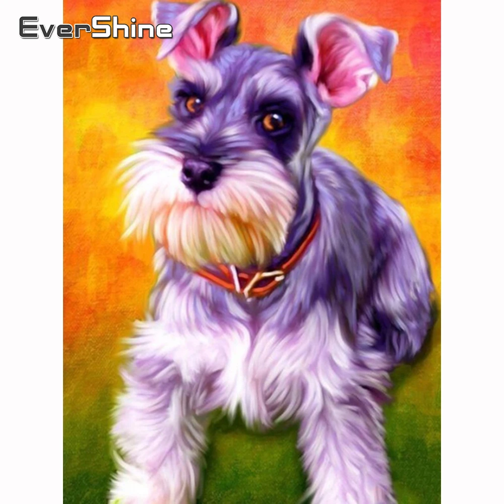 

Evershine Diamond Painting Dog Animals Full Square Diamond Mosaic Cartoon Cross Stitch Beads Embroidery Pictures Of Rhinestones