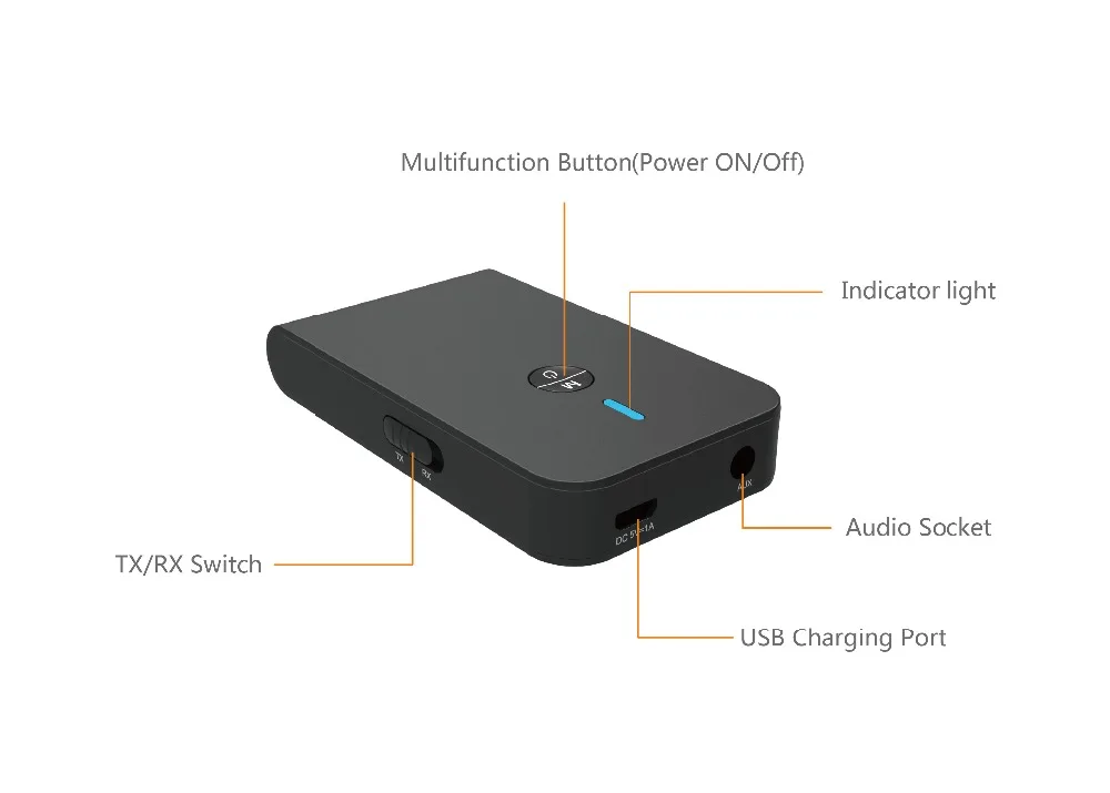 2 в 1 bluetooth передатчик приемник перезаряжаемый беспроводной 3 5 мм AUX Hi Fi
