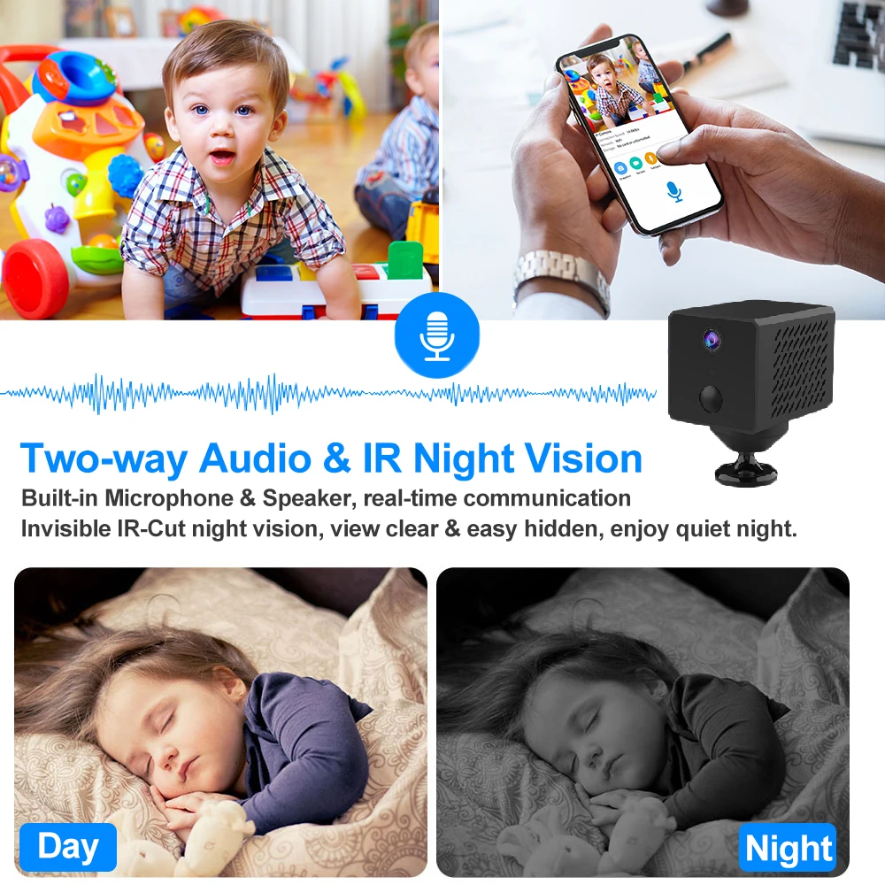 EVKVO 1080P 4G Battery Mini Camera 4G IP Camera