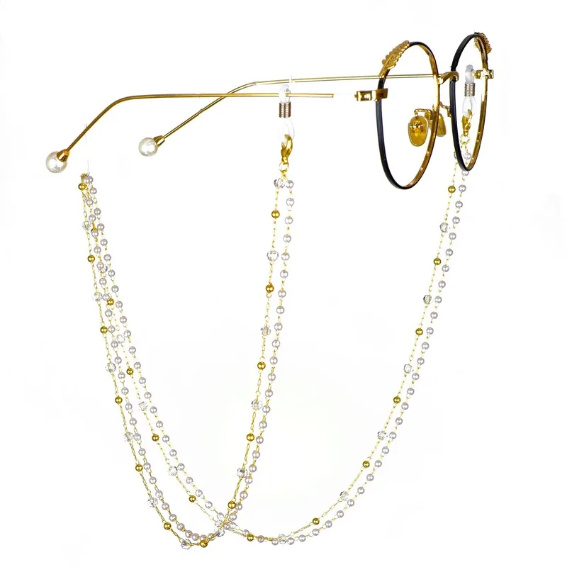 

New 75cm Eyewear Rope Lanyards Chic Glass Cord Neck Strap Elegant tassel Eyeglass Chain Sunglasses Reading Beaded Glasses Chain