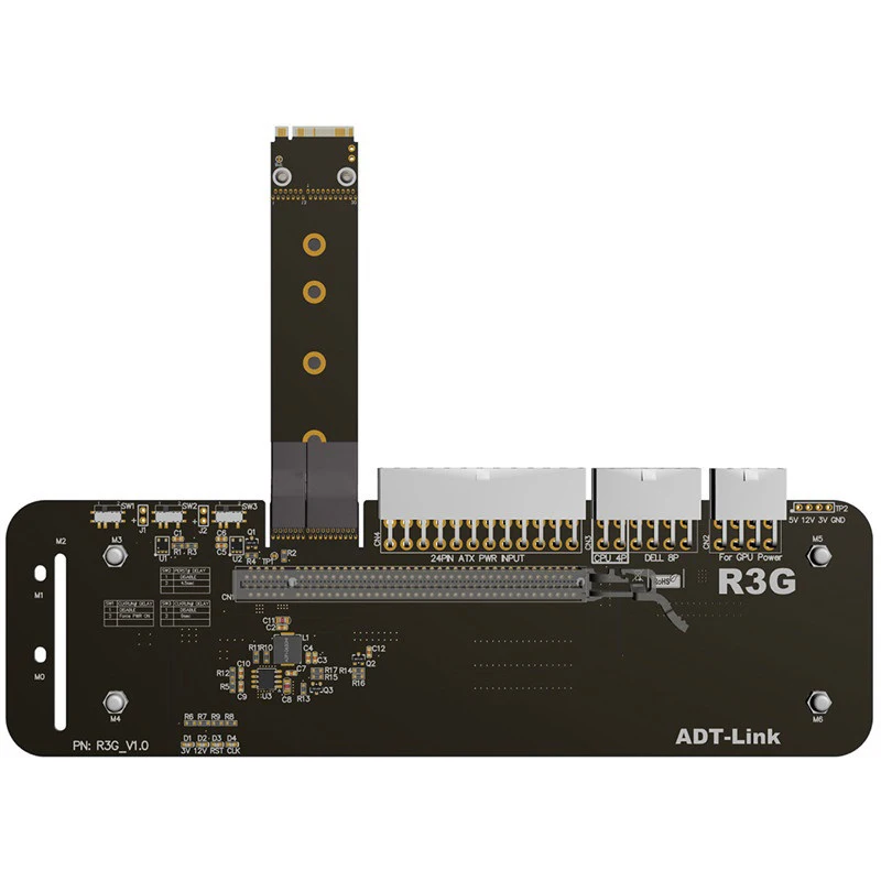 M.2 ключ M NVMe внешняя карта изображения кронштейн с PCIe3.0 X4 кабель 50 см для IITX STX NUC VEGA64