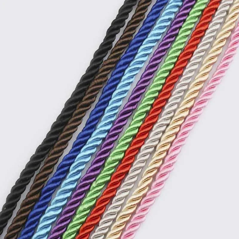 

10 Meters 5mm Twisted Soutache Braided Rope/Cord Choose Your Colour