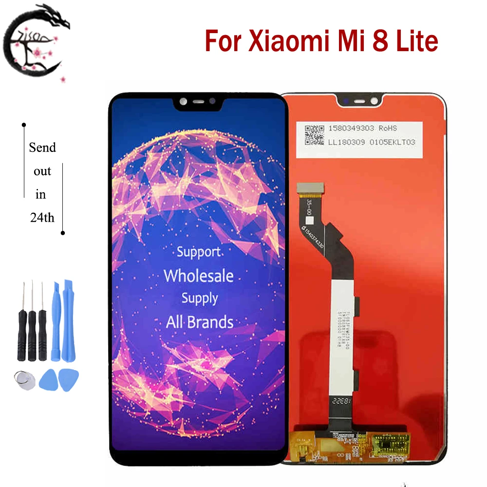 

6.26" LCD With Frame For Xiaomi Mi 8 Lite Full Display Screen Touch Sensor Digitizer Assembly Replacement For Mi 8lite Display