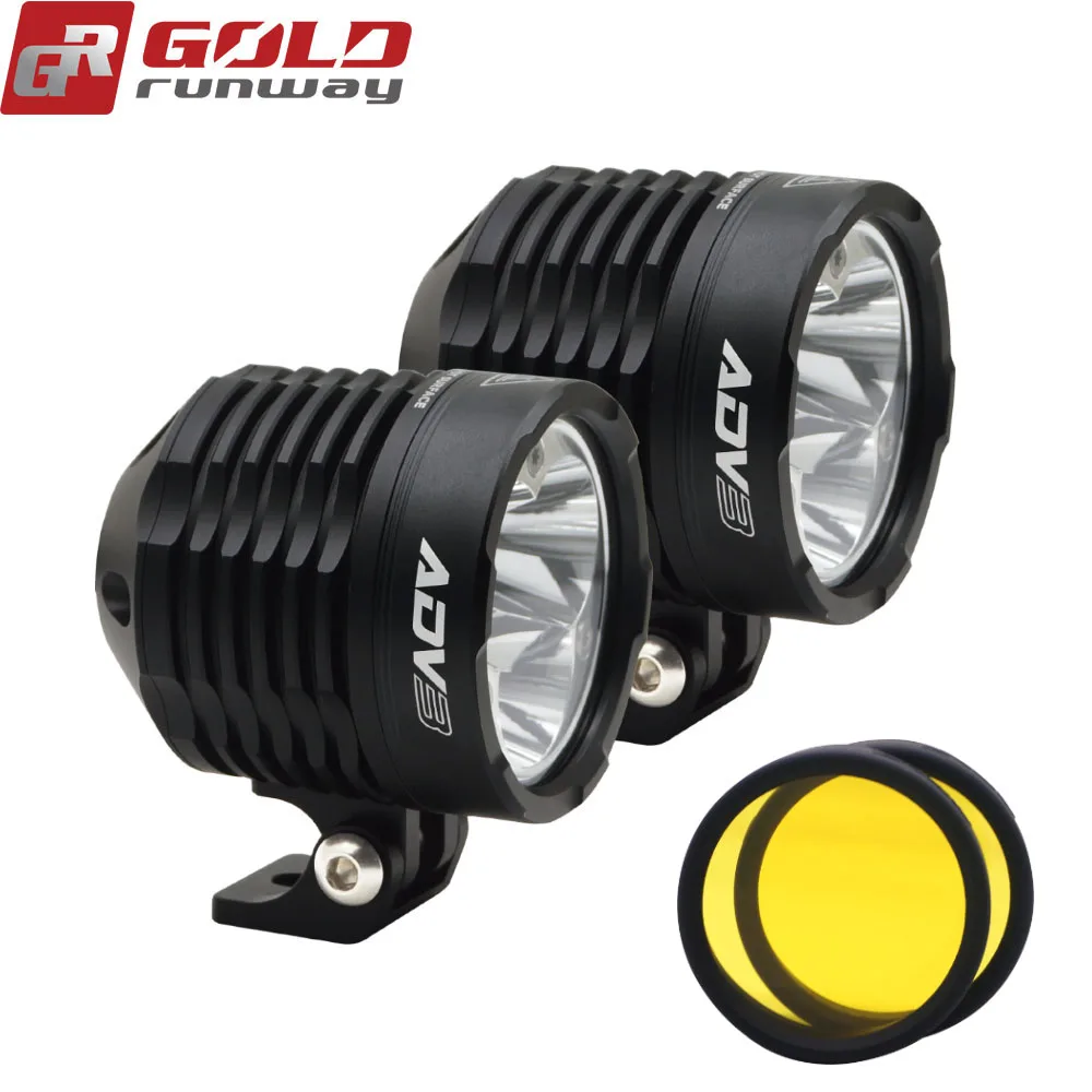 Круглые светодиодсветодиодный фары GOLDRUNWAY ADV3 GR Designs CopperDrive 30 Вт 3000LM 2.5A XPL V5 для