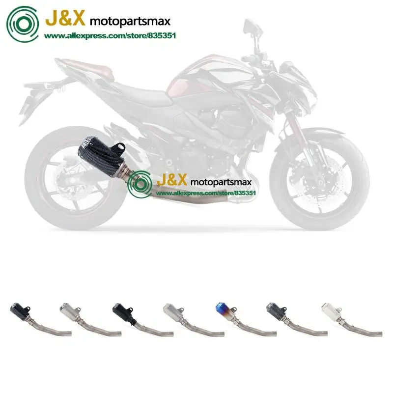 Полная система, слипоны для kawasaki Z750 Z 750, глушитель для мотоцикла, поход, средняя Соединительная средняя труба