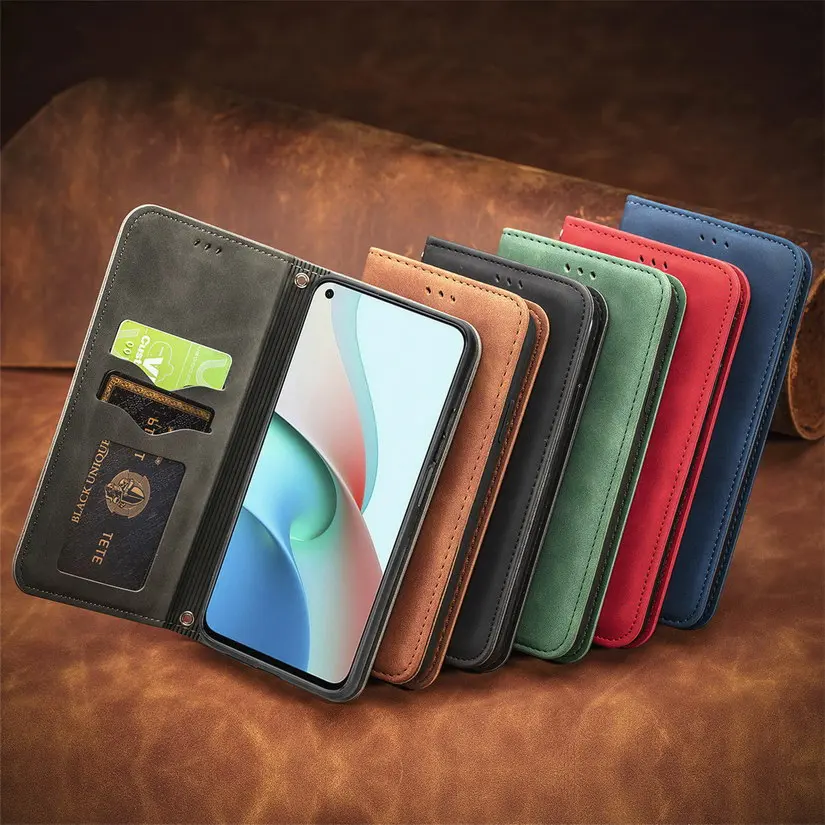 Flip Leather Case for Xiaomi Redmi Note 9T Note 9 Pro 5G Wallet Magnet adsorption Back Cover For Redmi 9T 9 Power 8 Fundas xiaomi leather case chain