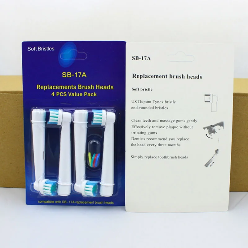 4 шт./партия Высококачественная сменная электрическая зубная щетка для полости