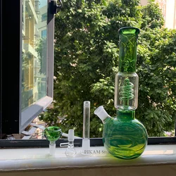 Grandes vasos de vidro verde tubos de vidro narguilé para fumar tubo de teste funil filtro shisha acessórios casa deco planta vaso presentes
