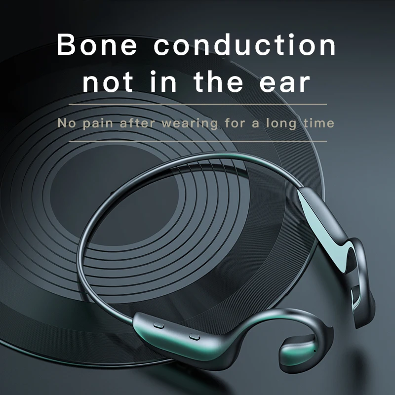 Wireless Bluetooth Earbuds 5 0 Bone Conduction Ear Waterproof Stereo Motion Ear mounted Bluetooth Headset
