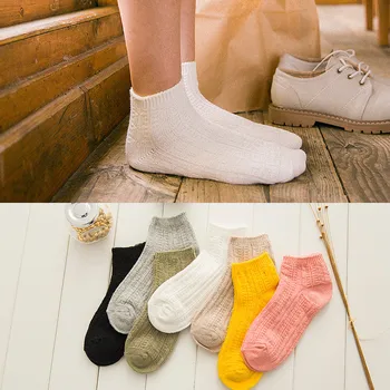 

New Arrival Style Girls Ankle Low Socks Candy Color Tide Socks Cotton Socks Colleage Style Short Socks For Female