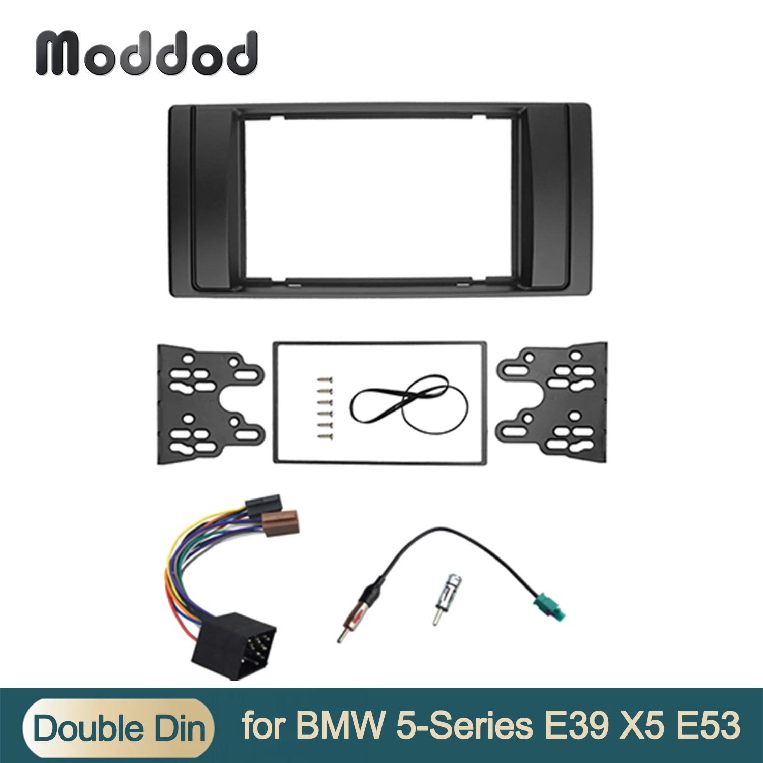 One or Double Din Fascia for BMW 5-Series E53 E39 Radio CD DVD GPS Stereo Panel Dash Mount Refit Trim Kit Surrounded Frame Bezel |