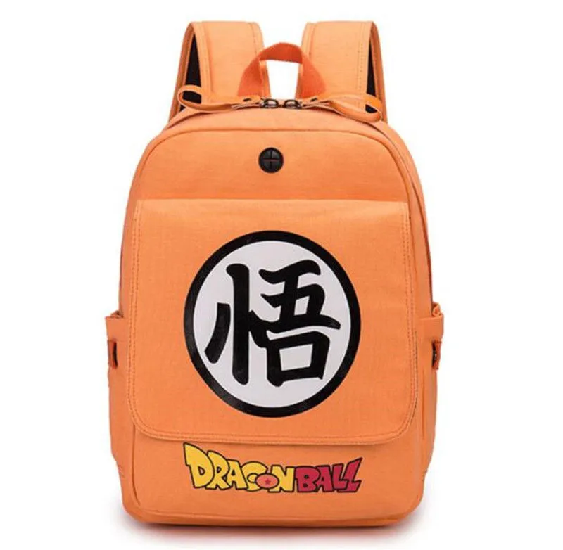 Горячая аниме Dragon Ball Z плечо школьная сумка рюкзак Сон Гоку Оранжевый Холст Рюкзак подарок Хэллоуин школьный рюкзак сумка - Цвет: Goku