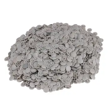 

BQLZR 2000x Light Gray PP Plastic Cross Screw Cap Covers Decoration 1.2cm