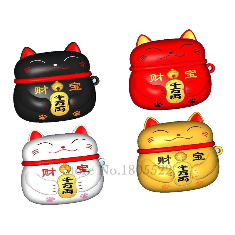 100 шт./лот Lucky Cat Чехол для беспроводных наушников Airpods 3 Защитные